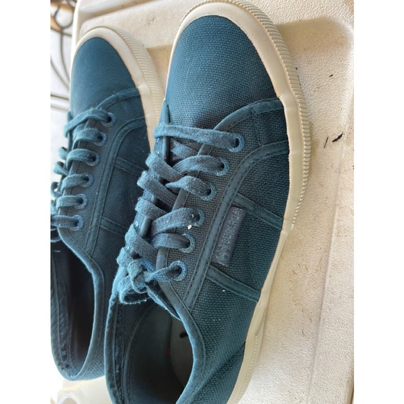 Superga Cotu Classic S000010 Blue Sneaker Shoes Size US W 8.5 - Picture 2 of 10